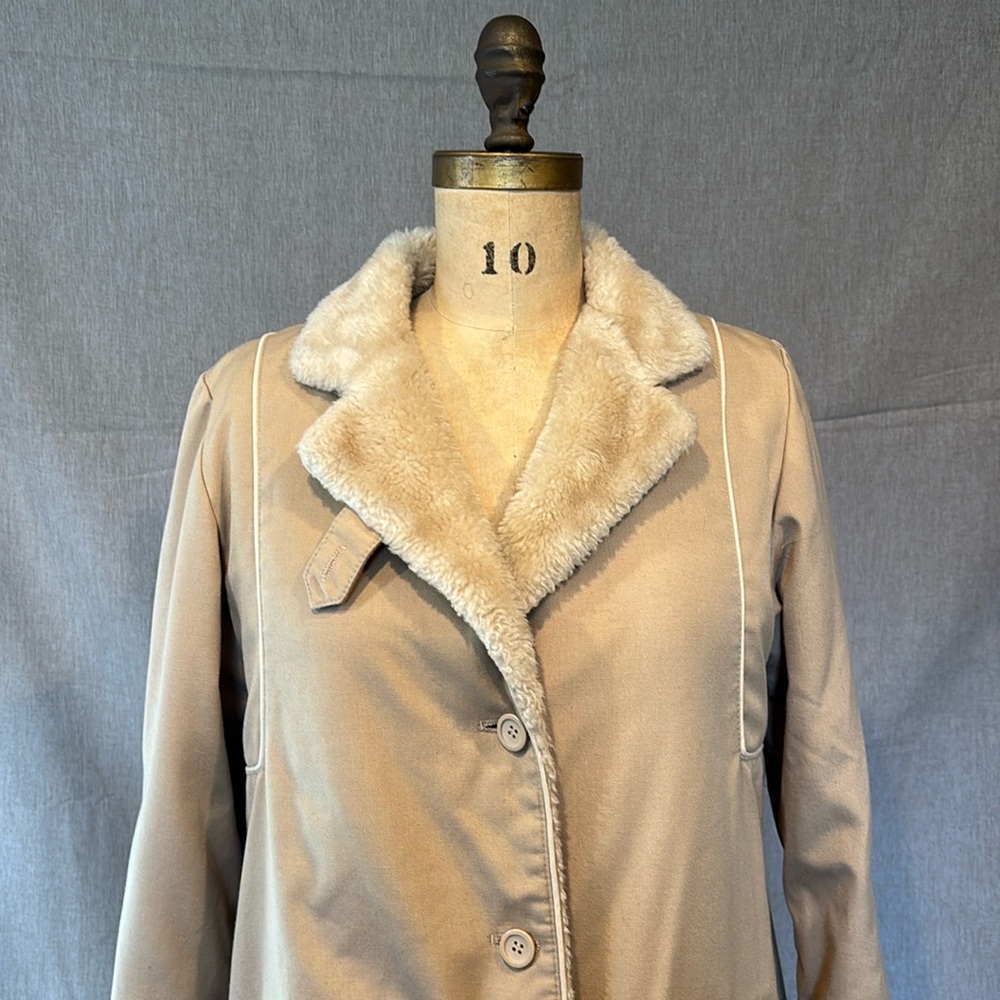 Vintage Bonders Faux Fur Lined Coat